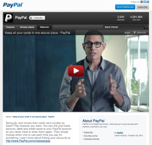 PayPal on YouTube