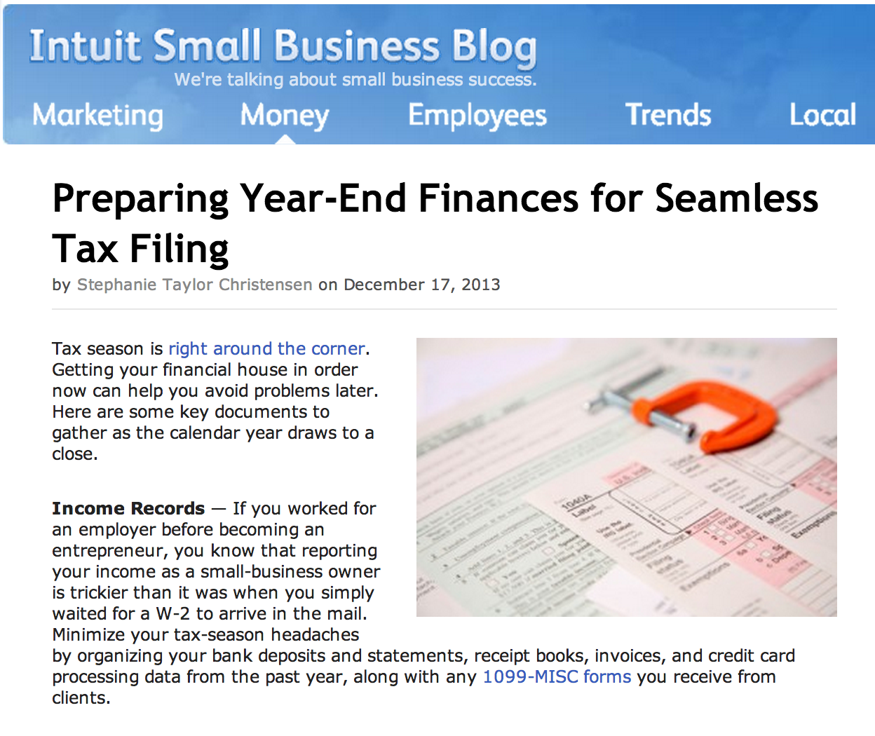 Intuit Small Business Blog