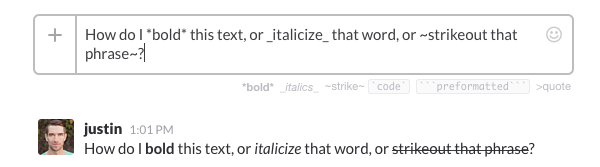 slack-formatting