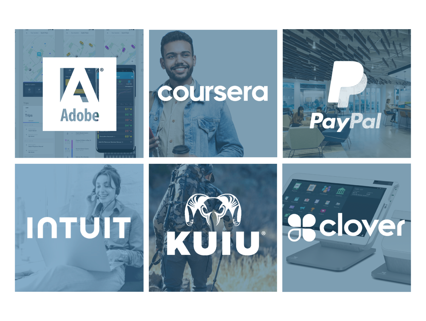 Six case study covers that EM Marketing has created